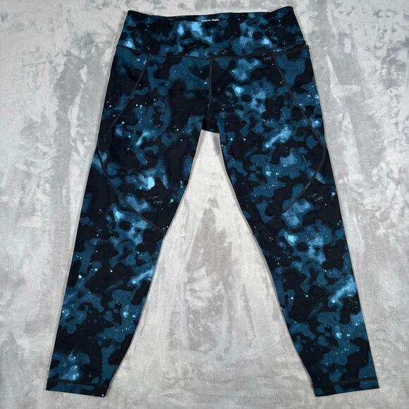 Sweaty Betty Power 7/8 Leggings Blue Galaxy Print Size XL (US 12) - Picture 1 of 6